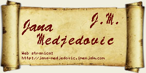 Jana Međedović vizit kartica